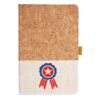 Cork And Heathered Fabric Hardcover Journal 5.5" X 8.25" Thumbnail