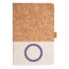 Cork And Heathered Fabric Hardcover Journal 5.5" X 8.25" Thumbnail
