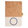 Cork And Heathered Fabric Hardcover Journal 5.5" X 8.25" Thumbnail