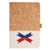 Cork And Heathered Fabric Hardcover Journal 5.5" X 8.25" Thumbnail