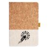 Cork And Heathered Fabric Hardcover Journal 5.5" X 8.25" Thumbnail