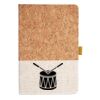 Cork And Heathered Fabric Hardcover Journal 5.5" X 8.25" Thumbnail