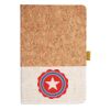 Cork And Heathered Fabric Hardcover Journal 5.5" X 8.25" Thumbnail