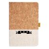Cork And Heathered Fabric Hardcover Journal 5.5" X 8.25" Thumbnail