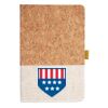 Cork And Heathered Fabric Hardcover Journal 5.5" X 8.25" Thumbnail
