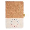 Cork And Heathered Fabric Hardcover Journal 5.5" X 8.25" Thumbnail