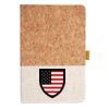 Cork And Heathered Fabric Hardcover Journal 5.5" X 8.25" Thumbnail