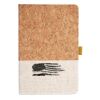 Cork And Heathered Fabric Hardcover Journal 5.5" X 8.25" Thumbnail