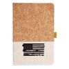 Cork And Heathered Fabric Hardcover Journal 5.5" X 8.25" Thumbnail