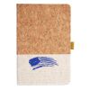 Cork And Heathered Fabric Hardcover Journal 5.5" X 8.25" Thumbnail