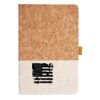 Cork And Heathered Fabric Hardcover Journal 5.5" X 8.25" Thumbnail