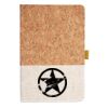 Cork And Heathered Fabric Hardcover Journal 5.5" X 8.25" Thumbnail
