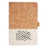 Cork And Heathered Fabric Hardcover Journal 5.5" X 8.25" Thumbnail