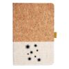 Cork And Heathered Fabric Hardcover Journal 5.5" X 8.25" Thumbnail