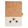 Cork And Heathered Fabric Hardcover Journal 5.5" X 8.25" Thumbnail