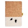 Cork And Heathered Fabric Hardcover Journal 5.5" X 8.25" Thumbnail