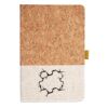Cork And Heathered Fabric Hardcover Journal 5.5" X 8.25" Thumbnail