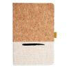 Cork And Heathered Fabric Hardcover Journal 5.5" X 8.25" Thumbnail