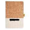 Cork And Heathered Fabric Hardcover Journal 5.5" X 8.25" Thumbnail