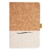 Cork And Heathered Fabric Hardcover Journal 5.5" X 8.25" Thumbnail