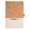 Cork And Heathered Fabric Hardcover Journal 5.5" X 8.25" Thumbnail
