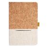 Cork And Heathered Fabric Hardcover Journal 5.5" X 8.25" Thumbnail