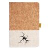 Cork And Heathered Fabric Hardcover Journal 5.5" X 8.25" Thumbnail