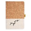 Cork And Heathered Fabric Hardcover Journal 5.5" X 8.25" Thumbnail