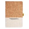 Cork And Heathered Fabric Hardcover Journal 5.5" X 8.25" Thumbnail