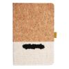 Cork And Heathered Fabric Hardcover Journal 5.5" X 8.25" Thumbnail