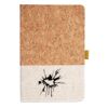 Cork And Heathered Fabric Hardcover Journal 5.5" X 8.25" Thumbnail