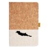 Cork And Heathered Fabric Hardcover Journal 5.5" X 8.25" Thumbnail