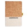 Cork And Heathered Fabric Hardcover Journal 5.5" X 8.25" Thumbnail