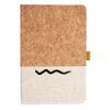 Cork And Heathered Fabric Hardcover Journal 5.5" X 8.25" Thumbnail