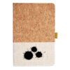 Cork And Heathered Fabric Hardcover Journal 5.5" X 8.25" Thumbnail