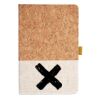 Cork And Heathered Fabric Hardcover Journal 5.5" X 8.25" Thumbnail