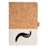 Cork And Heathered Fabric Hardcover Journal 5.5" X 8.25" Thumbnail