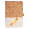 Cork And Heathered Fabric Hardcover Journal 5.5" X 8.25" Thumbnail
