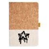 Cork And Heathered Fabric Hardcover Journal 5.5" X 8.25" Thumbnail