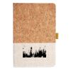 Cork And Heathered Fabric Hardcover Journal 5.5" X 8.25" Thumbnail