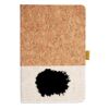 Cork And Heathered Fabric Hardcover Journal 5.5" X 8.25" Thumbnail