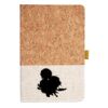 Cork And Heathered Fabric Hardcover Journal 5.5" X 8.25" Thumbnail