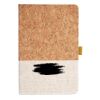 Cork And Heathered Fabric Hardcover Journal 5.5" X 8.25" Thumbnail