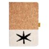Cork And Heathered Fabric Hardcover Journal 5.5" X 8.25" Thumbnail