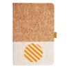 Cork And Heathered Fabric Hardcover Journal 5.5" X 8.25" Thumbnail