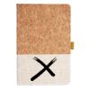 Cork And Heathered Fabric Hardcover Journal 5.5" X 8.25" Thumbnail